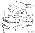 Muelle neumático, capó de motor Acura MDX 1 YD1