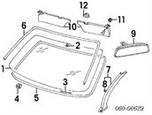 Junta, parabrisas Hyundai Accent 1