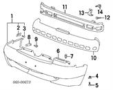 Refuerzo parachoque delantero Hyundai Accent 1