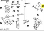 Brazo suspension trasero superior derecho 55501CG000 Nissan/Infiniti