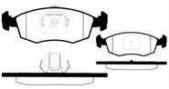 Pastillas de freno delanteras Fiat Punto 2 188