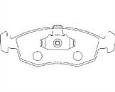 Pastillas de freno delanteras Fiat Punto 2 188