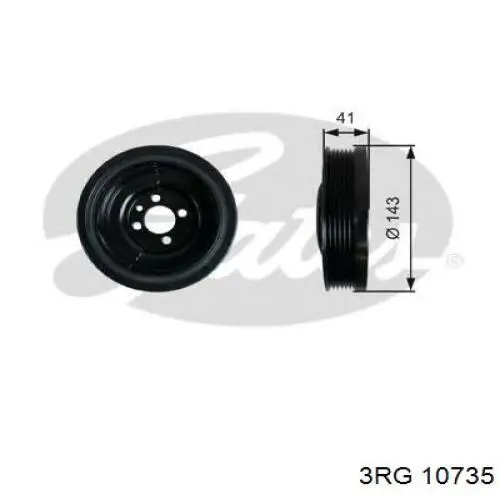 Polea de la bomba de dirección asistida 3RG 10735 precio, desde 25,89 EUR