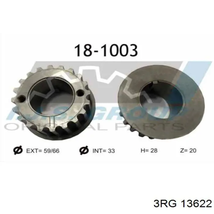 Comprar 13622 3RG Piñón del cigüeñal