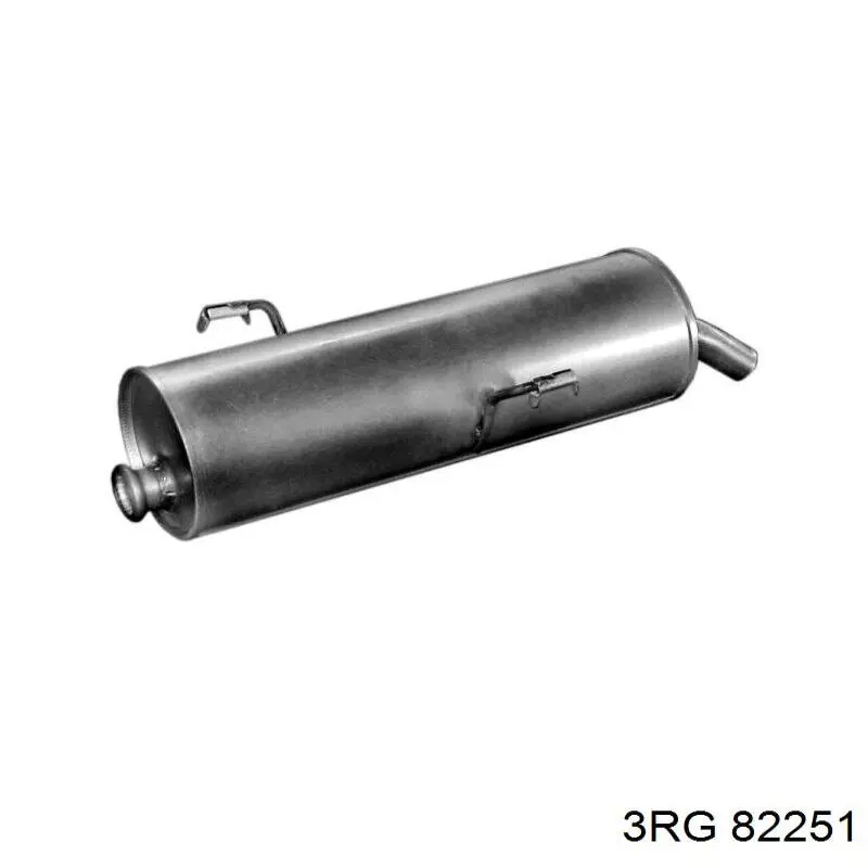 82251 3RG manguera del radiador del calentador (estufa, Doble)