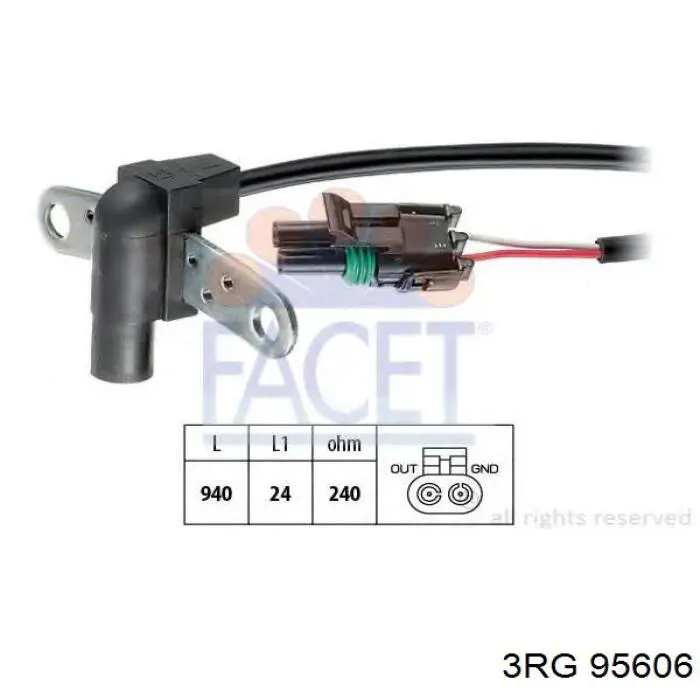 95606 3RG sensor de cigüeñal