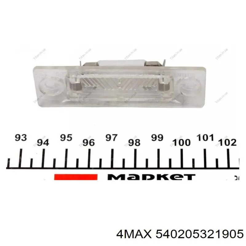 Luces LED de matricula 4max 540205321905
