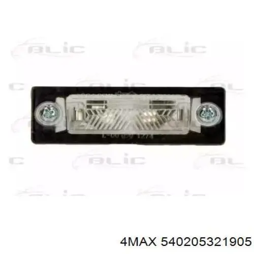 Luz matricula 15A063002B TYC