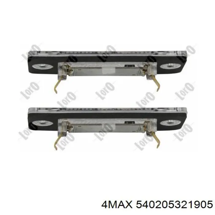 Luz matricula 540205321905 4max