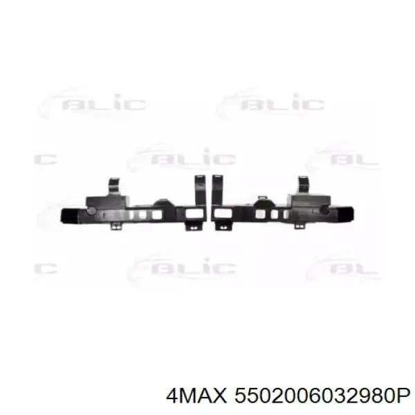 Refuerzo paragolpes trasero para Renault Clio (B, C, B01)