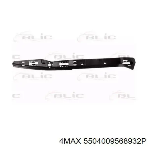 Soporte de guía para parachoques trasero, derecho Volkswagen Transporter T5 (7J)