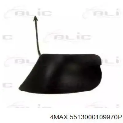 5513000109970P 4max Tapa de gancho de remolque trasero del parachoques