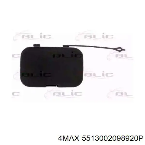 5513-00-2098920P 4max cobertura de parachoques, enganche de remolque, delantera