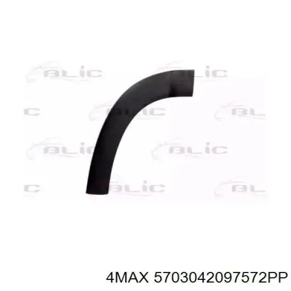 Moldura de la puerta delantera derecha 735646206 Fiat/Alfa/Lancia