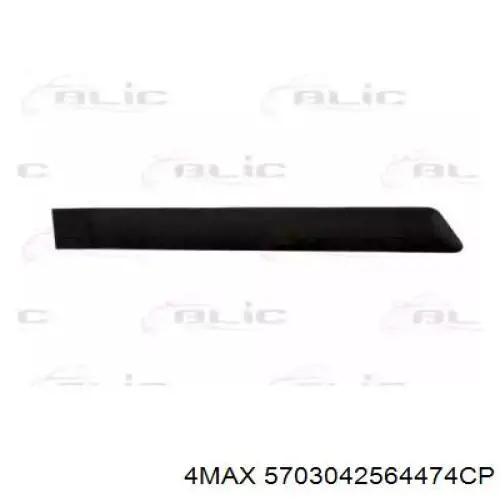 Moldura puerta trasera derecha Ford Fiesta 5 (JH, JD)