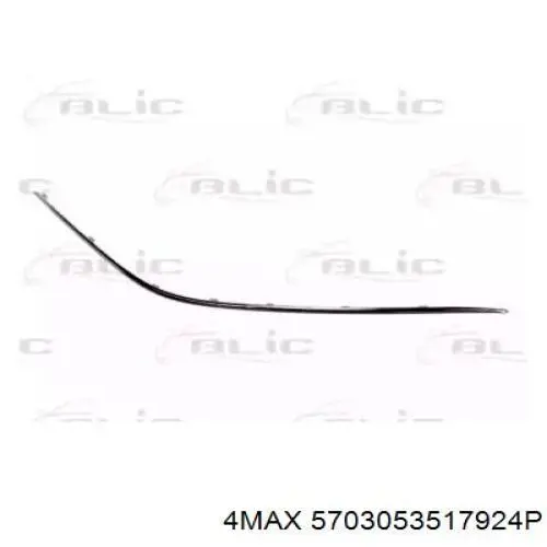 A2208850274 Mercedes Moldura del parachoques delantero derecho