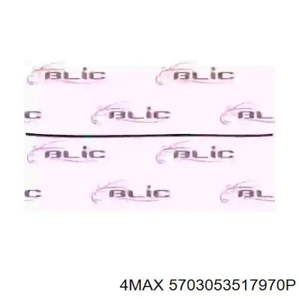 5703-05-3517970P 4max moldura de parachoques trasero central