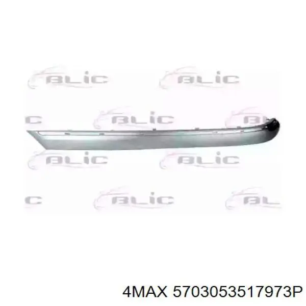 A22088509219189 Mercedes Moldura de parachoques trasero izquierdo