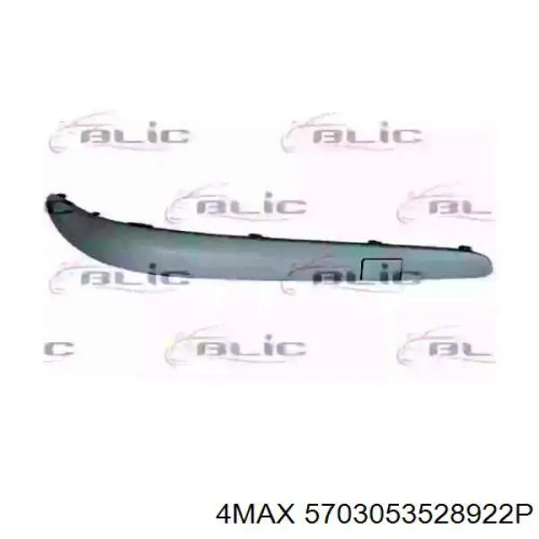 Comprar 21188002129744 Mercedes Moldura del parachoques delantero derecho