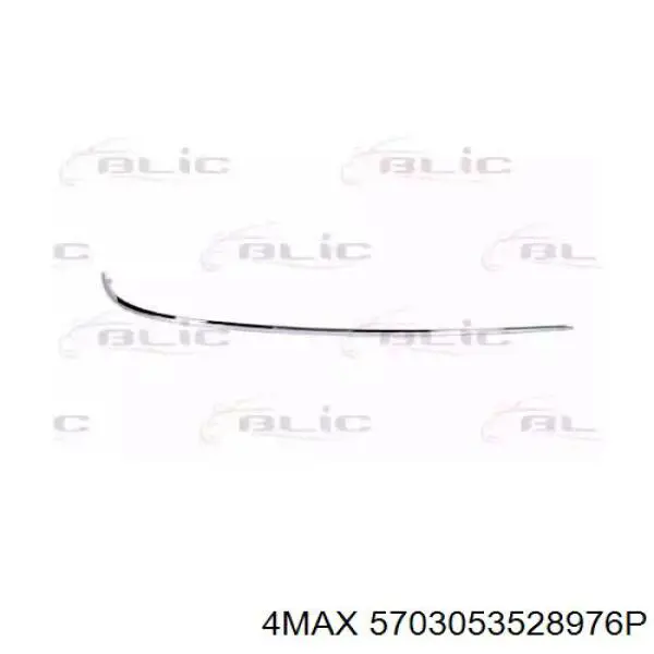 5703-05-3528976P 4max moldura de parachoques trasero derecho