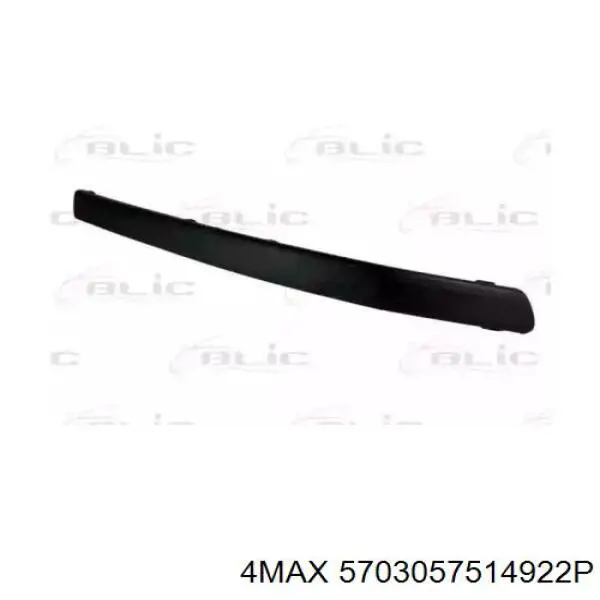 Comprar 6Y0807718B41 VAG Moldura derecha del parachoques delantero