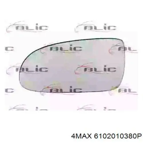 6102-01-0380P 4max cristal de espejo retrovisor exterior izquierdo