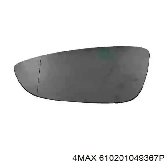 Comprar 610201049367P 4max Cristal de espejo retrovisor exterior izquierdo