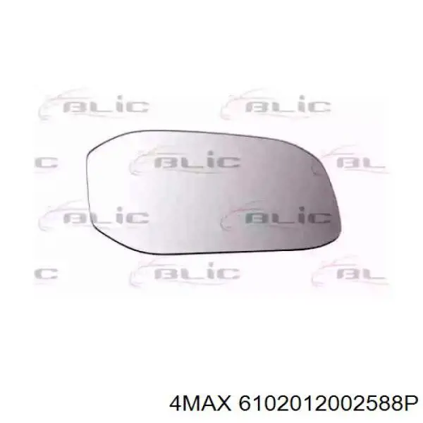 6102-01-2002588P 4max cristal de espejo retrovisor exterior derecho