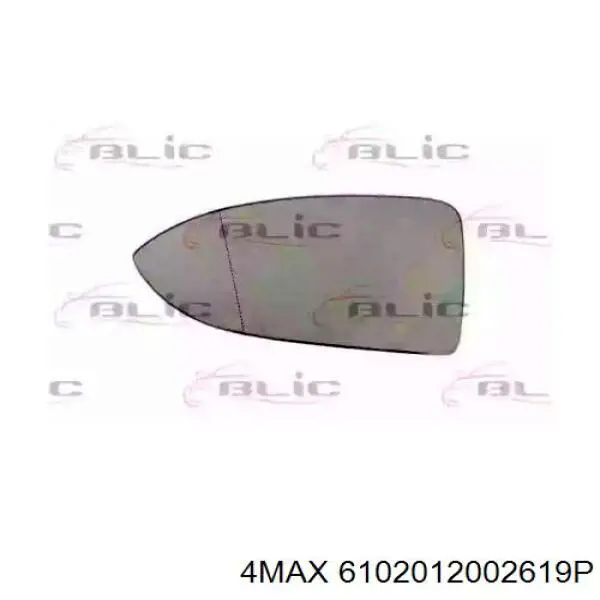 6102-01-2002619P 4max cristal de espejo retrovisor exterior izquierdo