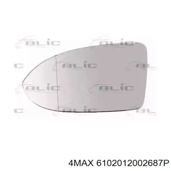 Cristal de espejo retrovisor exterior izquierdo VVGM1071EL Signeda