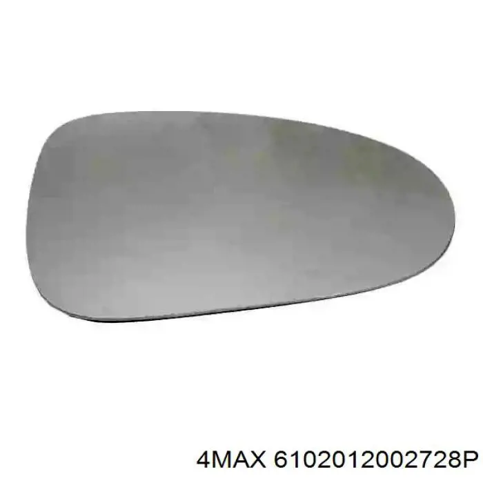 6102012002728P 4max cristal de espejo retrovisor exterior derecho