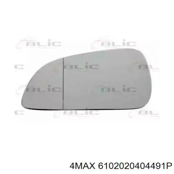 6102020404491P 4max cristal de espejo retrovisor exterior izquierdo