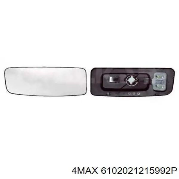 6102021215992P 4max cristal de espejo retrovisor exterior izquierdo