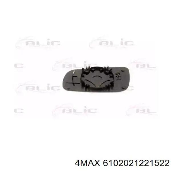 6102-02-1221522 4max cristal de espejo retrovisor exterior derecho