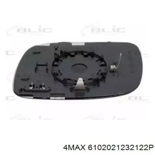 Cristal de espejo retrovisor derecho 9580555E Polcar