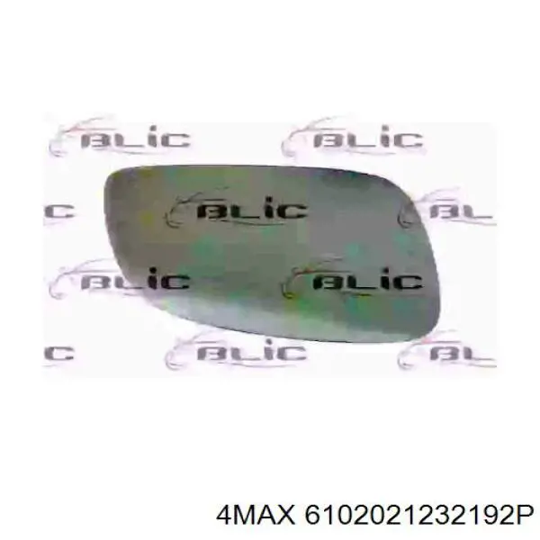 6102021232192P 4max cristal de espejo retrovisor exterior derecho