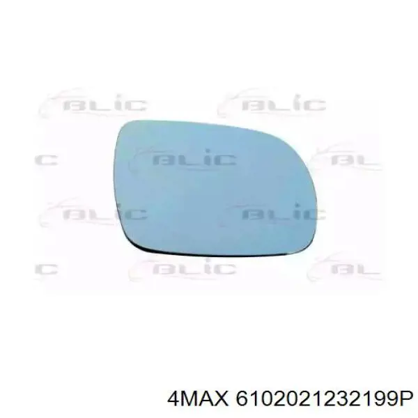 6102021232199P 4max cristal de espejo retrovisor exterior derecho