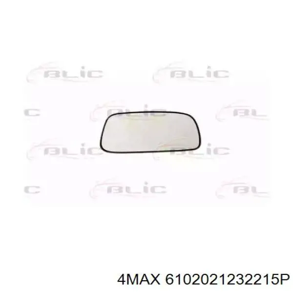 6102-02-1232215P 4max cristal de espejo retrovisor exterior derecho