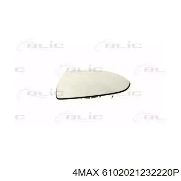 6102021232220P 4max cristal de espejo retrovisor exterior derecho