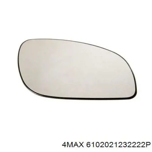 6102021232222P 4max cristal de espejo retrovisor exterior derecho