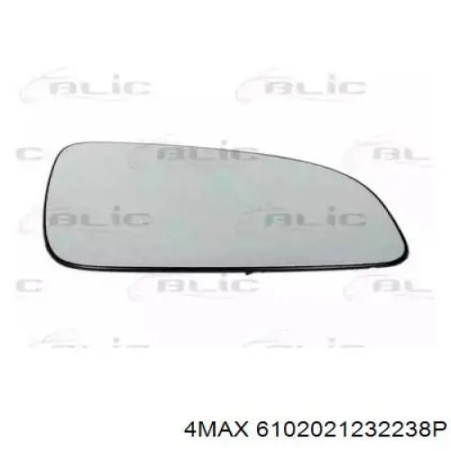 93195450 Opel cristal de espejo retrovisor exterior derecho