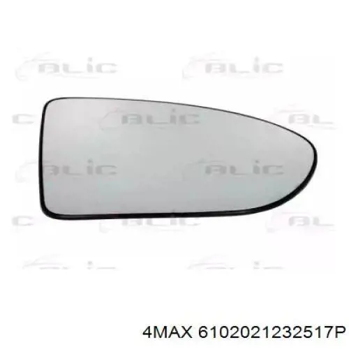 DS7107513 Prasco cristal de espejo retrovisor exterior derecho