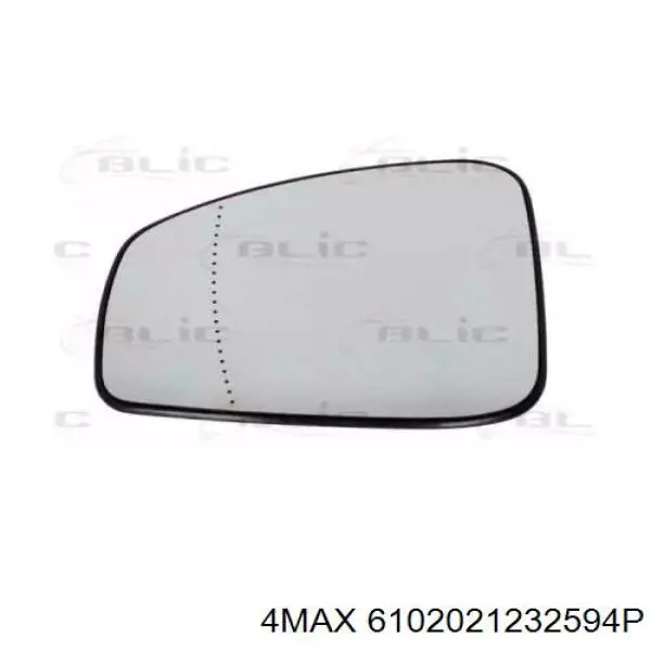 6102021232594P 4max cristal de espejo retrovisor exterior izquierdo