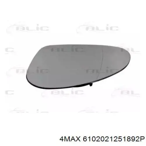 Cristal de espejo retrovisor exterior izquierdo 6730547M Polcar