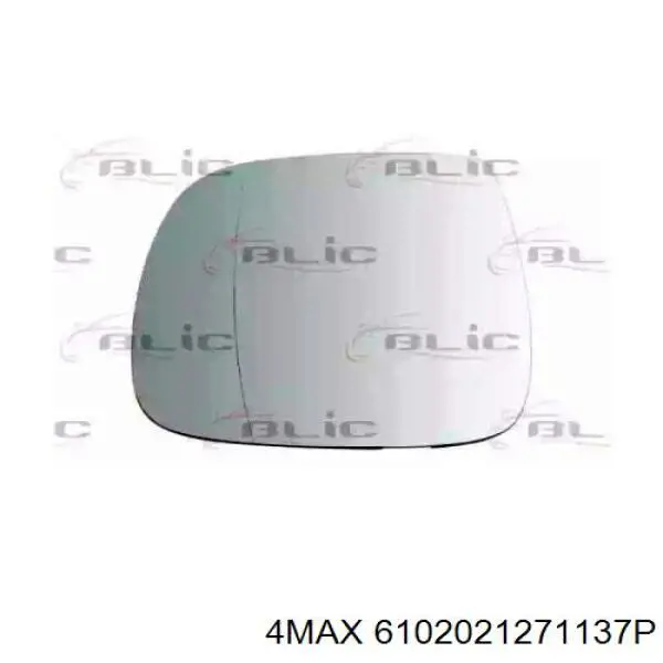 6102021271137P 4max cristal de espejo retrovisor exterior izquierdo