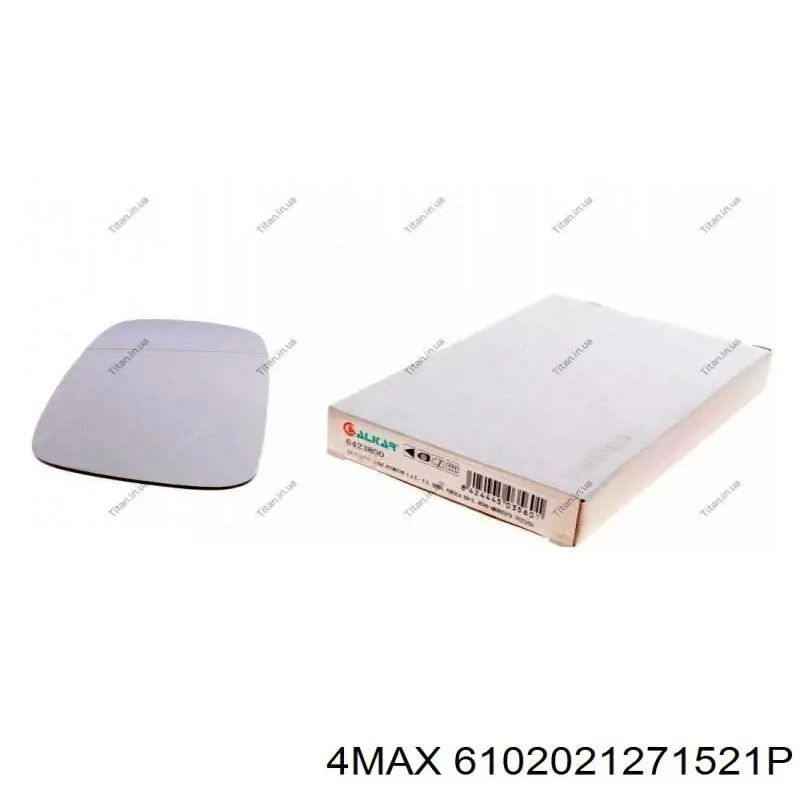 Comprar 6102021271521P 4max Cristal de espejo retrovisor exterior izquierdo