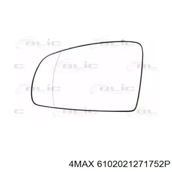 6102021271752P 4max cristal de espejo retrovisor exterior izquierdo