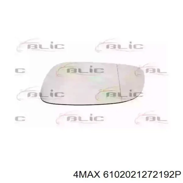 6102021272192P 4max cristal de espejo retrovisor exterior derecho