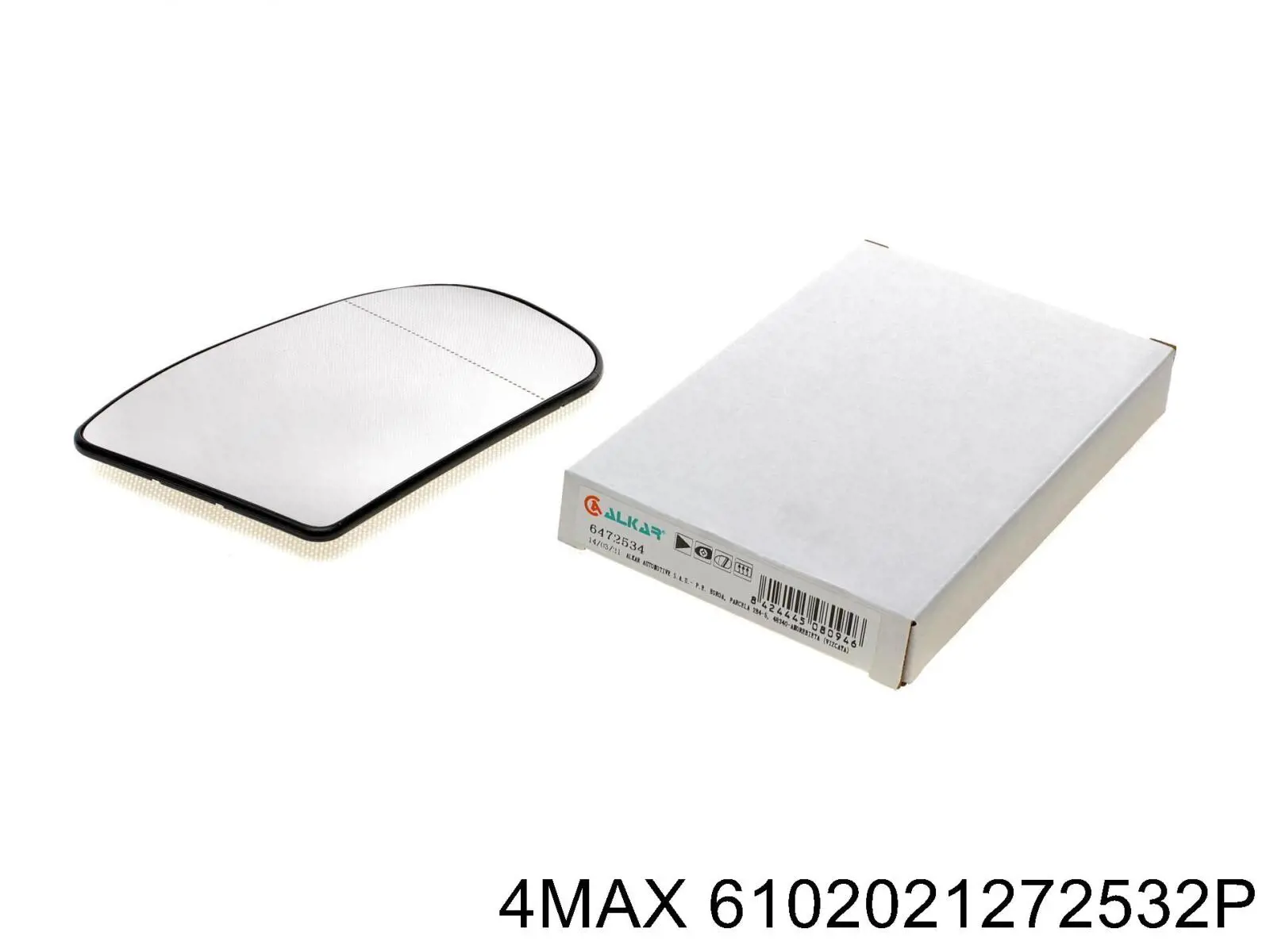 Cristal de espejo retrovisor derecho 2038100221 Mercedes