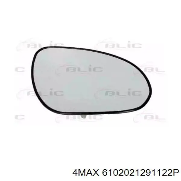 6102021291122P 4max cristal de espejo retrovisor exterior derecho